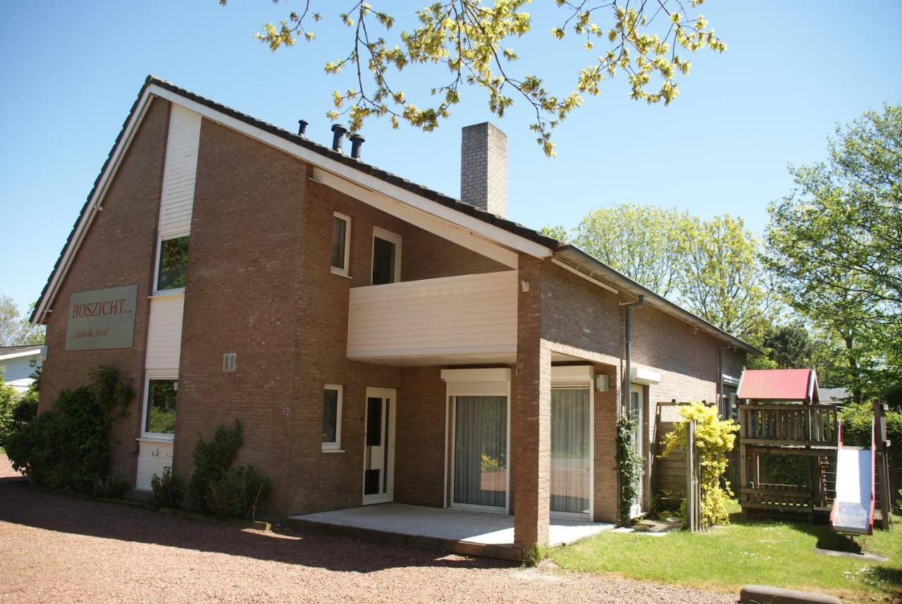 Boszicht 6 Halfvrijstaande Vakantiewoning In 东卡佩勒 外观 照片